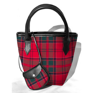 Handbag, Purse, Mini Iona Bucket Bag, Grant Tartan
